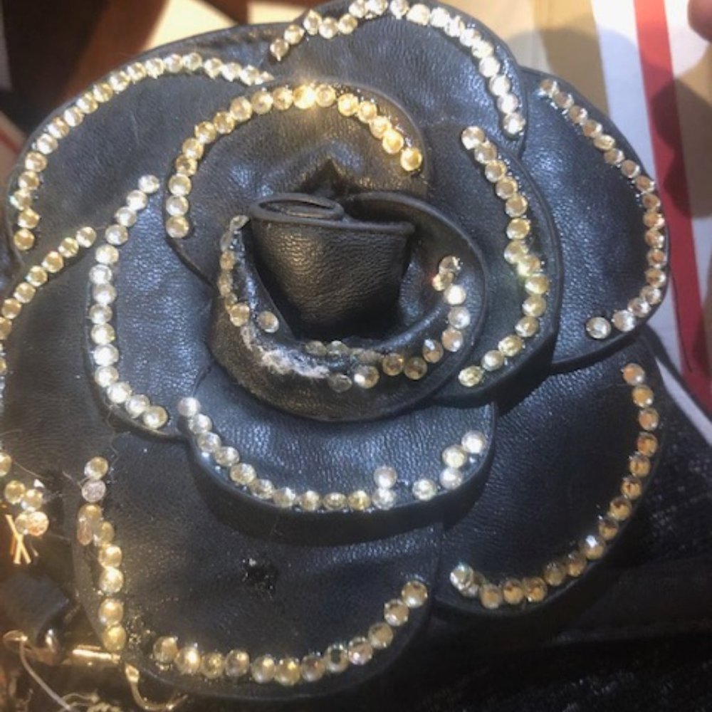 Wristlet Mini Purse Black with Bling (defective now) - Picture 5 of 5